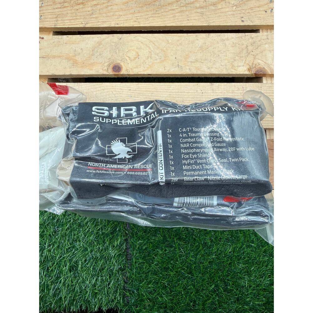 N American Rescue SIRK Gen II IFAK Resupply Kit w 2 Gen 7 Tourniquet